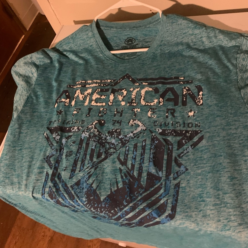 American Fighter t shirt worn a bit but is very comfortable